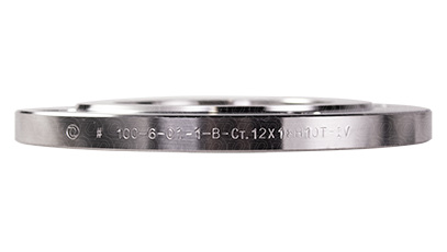 Фланец плоский 100-6-01-1-B-ст AISI 321-IV ГОСТ 33259-2015